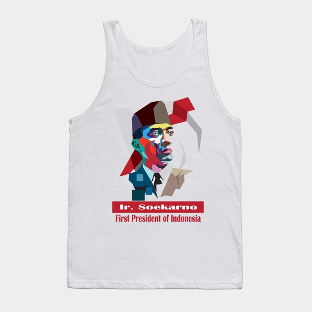 First President of Indonesia Tank Top by arashbeathew